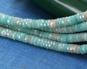 Brazil Amazonite Microfaceted Heishi 2x6mm