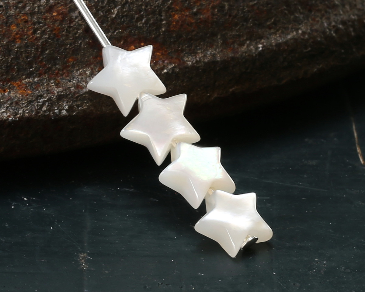 Mother of Pearl Star 6mm