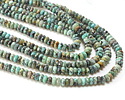 African Turquoise Faceted Spacer Rondelle 2x4mm