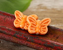Orange Porcelain Butterfly 12x18mm