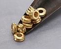 Mykonos Solid Brass Large Hole Yo-Yo 3x8mm