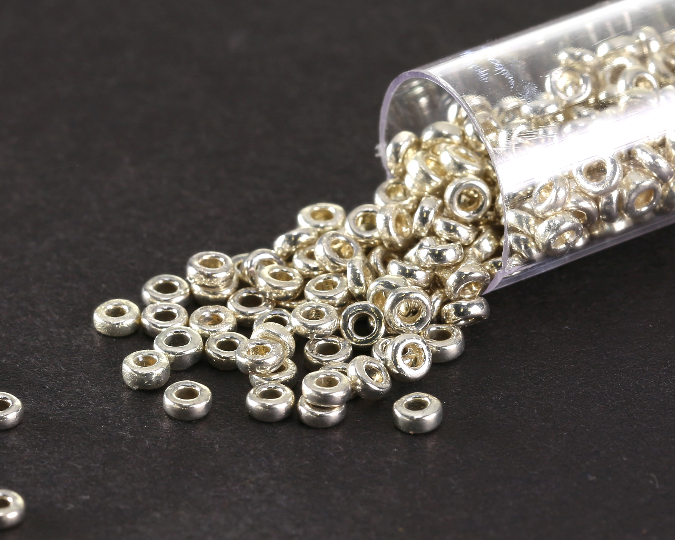 Miyuki Duracoat Galvanized Silver Spacer Bead 3mm