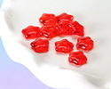 Czech Glass Ruby Red Star 8mm