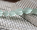 Seafoam Beach-Style Glass Small Nugget 11-17x10-13mm