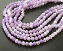 Lavender Moon Quartz (AA) Microfaceted Round 5mm