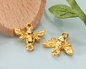 24K Gold (plated) Bee Focal Link 15x16mm