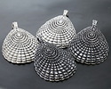Mykonos Antique Silver (plated) Fancy Shell Pendant 42x61mm