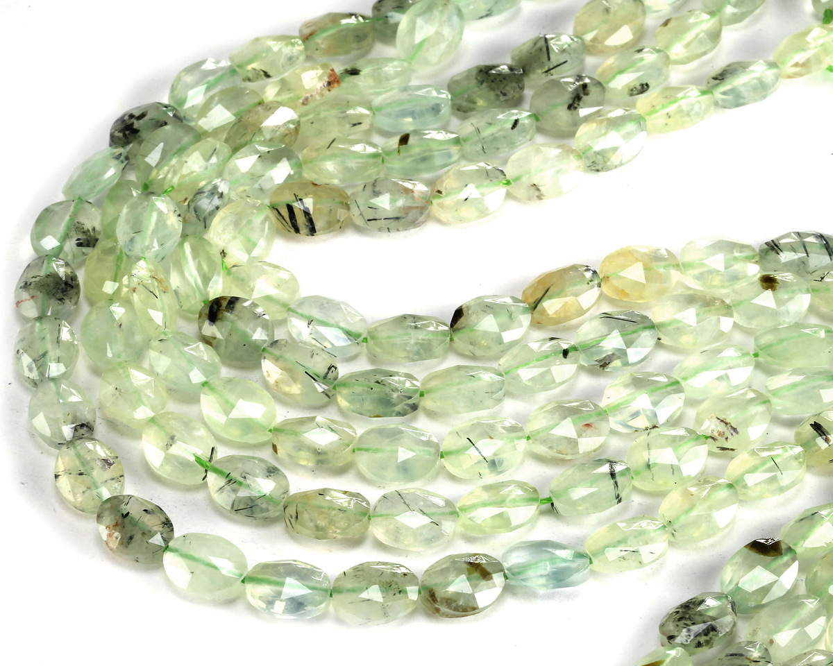 Prehnite Microfaceted Oval 10x8mm