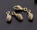 Mykonos Antique Brass (plated) Conch Shell Focal 7x18mm