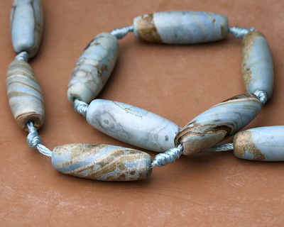 Arctic Terra Agate Rice 28-30x12-14mm