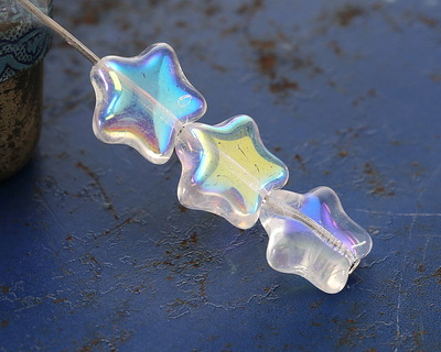 Czech Glass Crystal AB Star 12mm