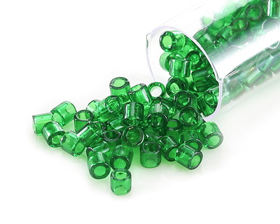 Miyuki Delica True Green (DBL0705) 8/0 Seed Bead