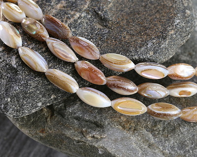 Natural Mussel Shell Mother of Pearl Rice 12x6mm