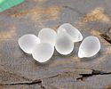 Crystal Beach-Style Glass Teardrop Focal 14x10mm