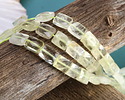 Lemon Quartz Microfaceted Rectangle 10x8mm
