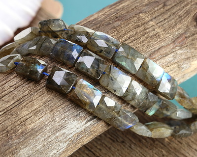 Labradorite (A) Microfaceted Rectangle 10x8mm