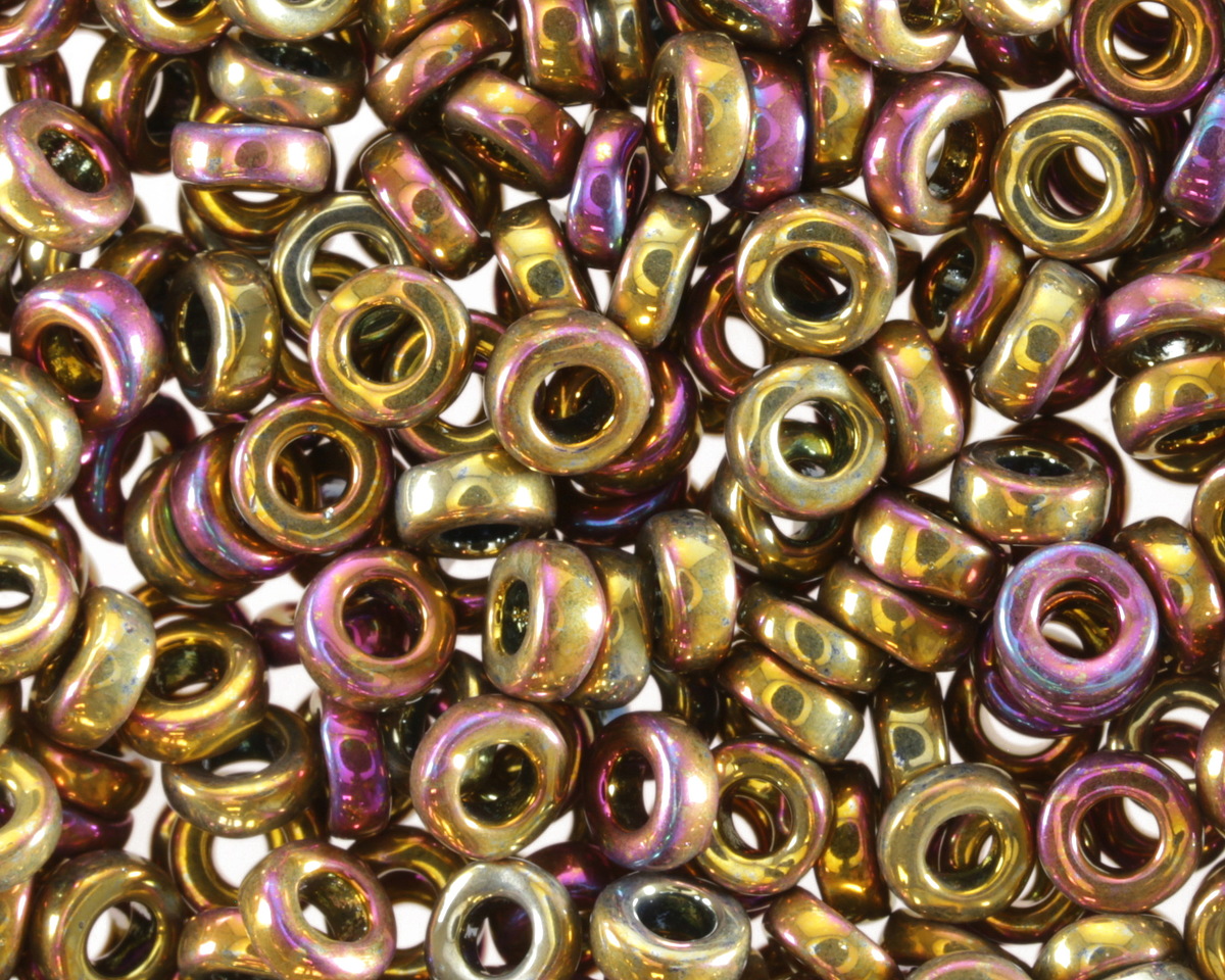 Miyuki Metallic Purple Gold Iris Spacer Bead 3mm