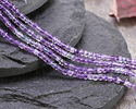 Purple Fluorite (AA) Microfaceted Miracle Cube 2.5mm