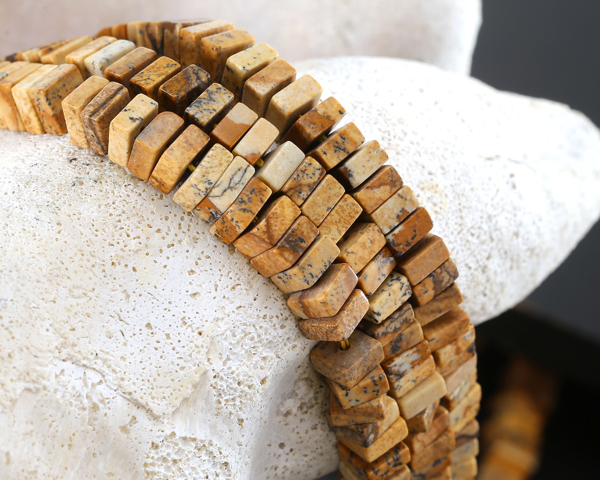 Picture Jasper Squaredelle 3x6mm