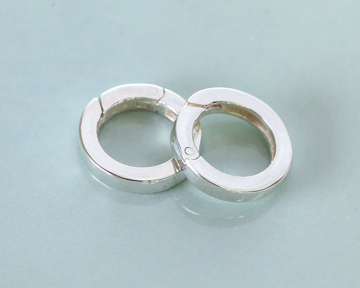 Nina Designs Sterling Silver Round Removable Charm Holder 10mm