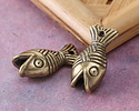 Mykonos Antique Brass (plated) Large Fish Focal 14x27mm