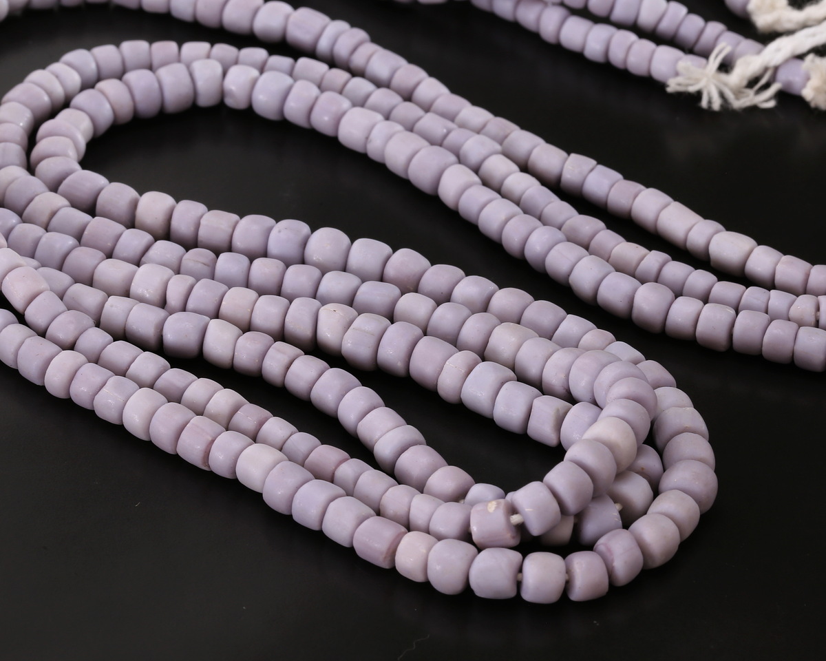 Java Glass Lavender Graduated Gooseberry Beads 3-6x4-6mm