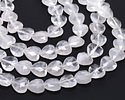 Rock Crystal Quartz Microfaceted Heart 13-14mm