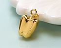 24K Gold (plated) Bell Pepper Focal 11x18mm