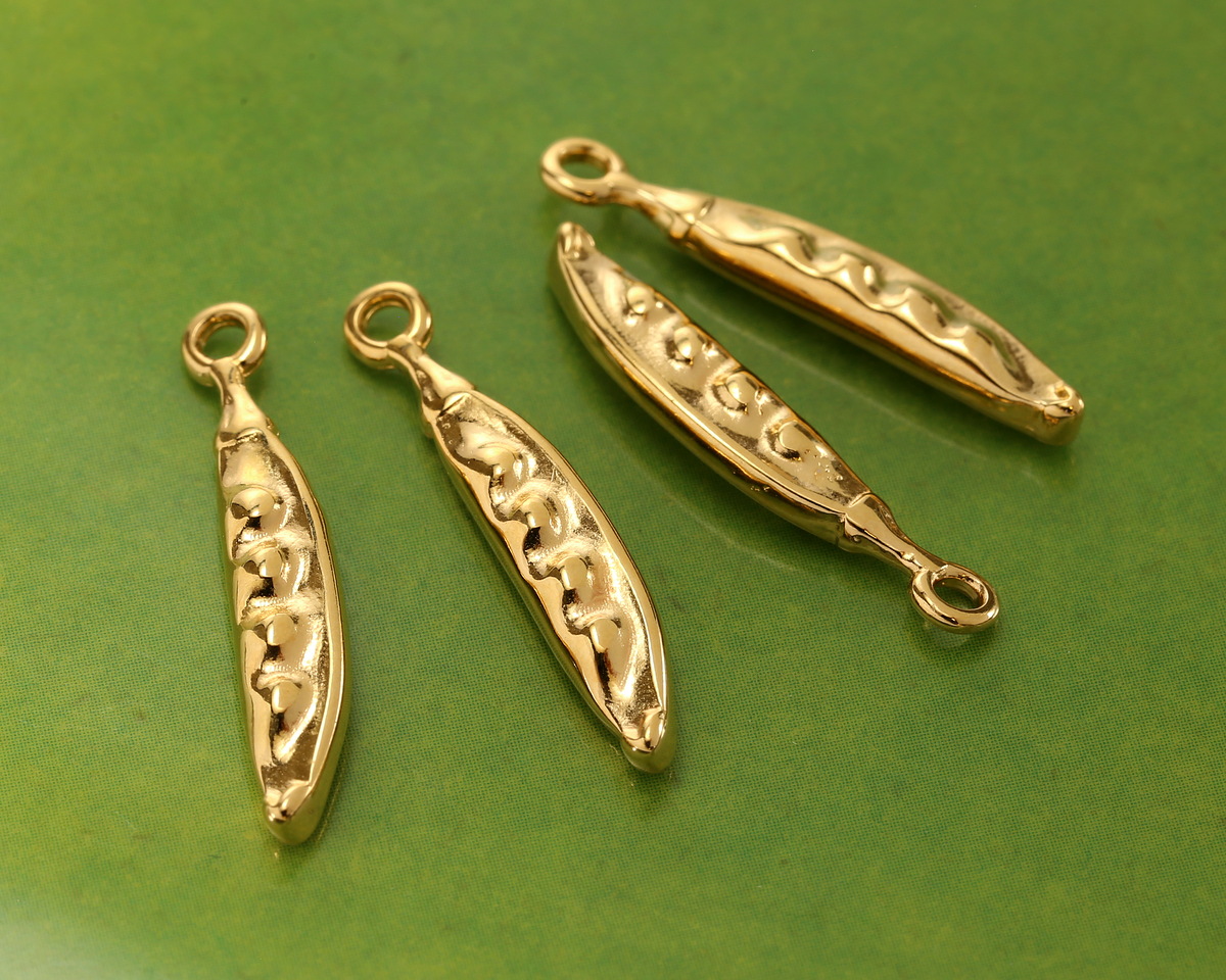 24K Gold (plated) Pea Pod Focal 5x26mm