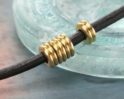 Mykonos Solid Brass Large Hole Yo-Yo 3x8mm