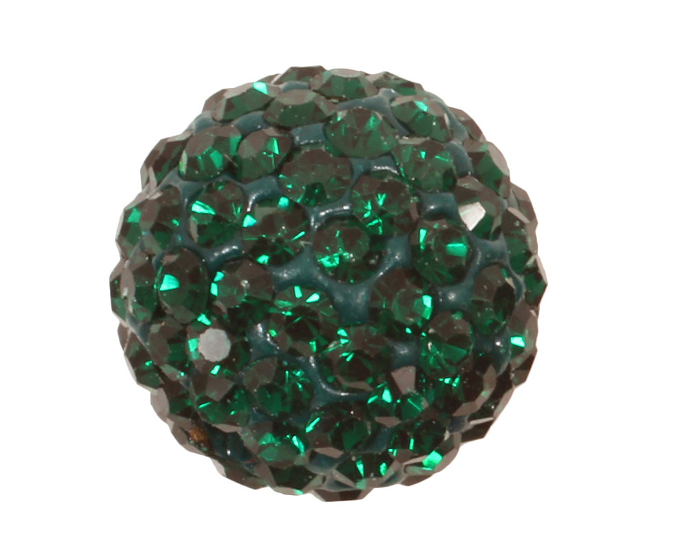 Emerald Pave Round 12mm
