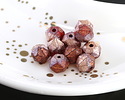 Czech Glass Textured Ruby w/ Copper English Cut Bead 7x8mm