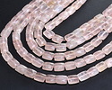 Madagascar Rose Quartz (A) Microfaceted Rectangle 10x8mm