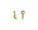 24K Gold (plated) Tiny Crescent Moon Focal 3x7mm