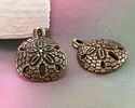 Mykonos Antique Brass (plated) Sand Dollar Focal 20mm