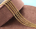 Waterproof 18K Gold PVD Plated Stainless Steel Figaro Chain, 1.25x1.64mm links, 25ft Spool