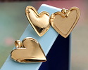 Nina Designs Large Bronze Heart Locket 24x30mm