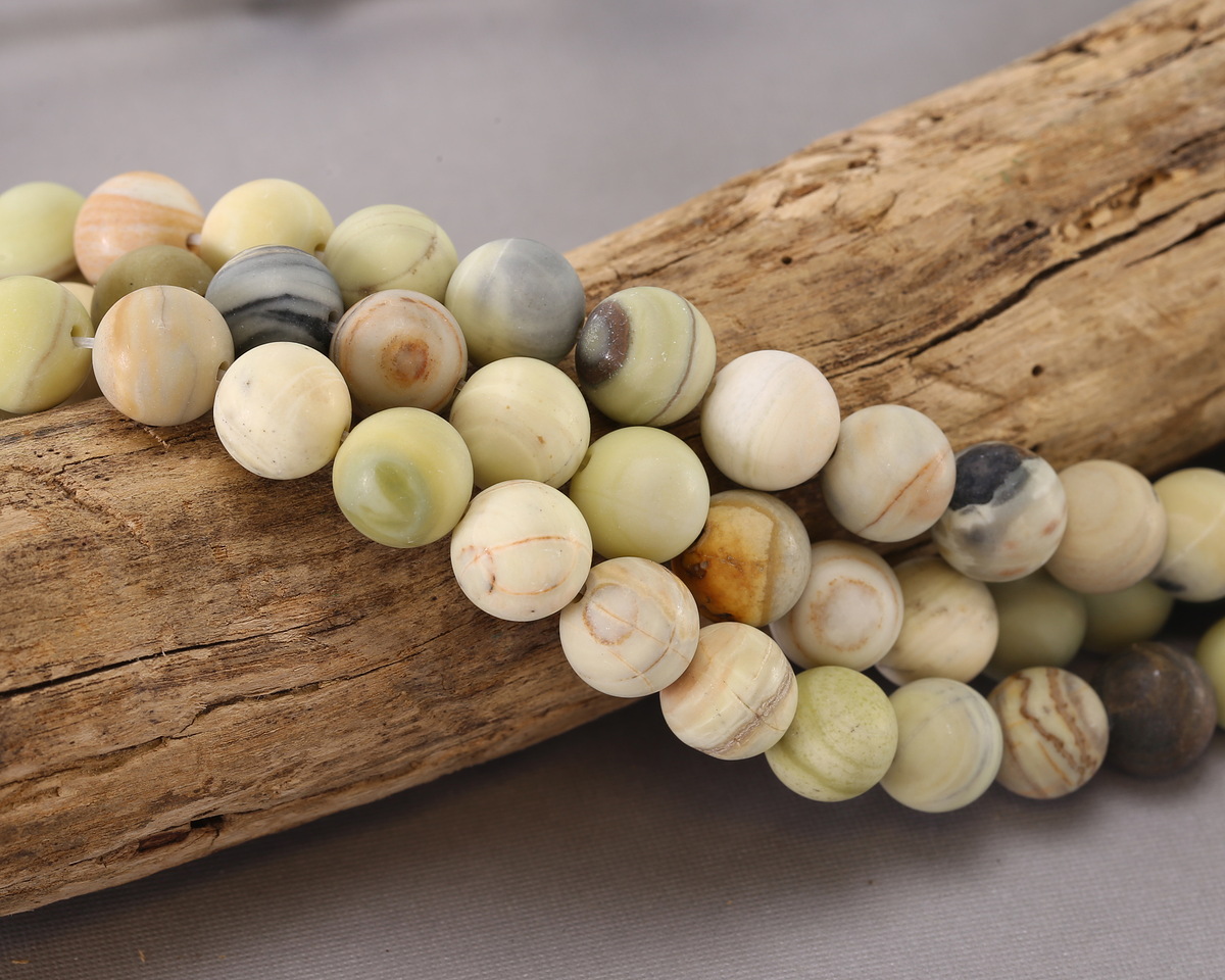 Australian Butter Jasper (matte) Round 10mm