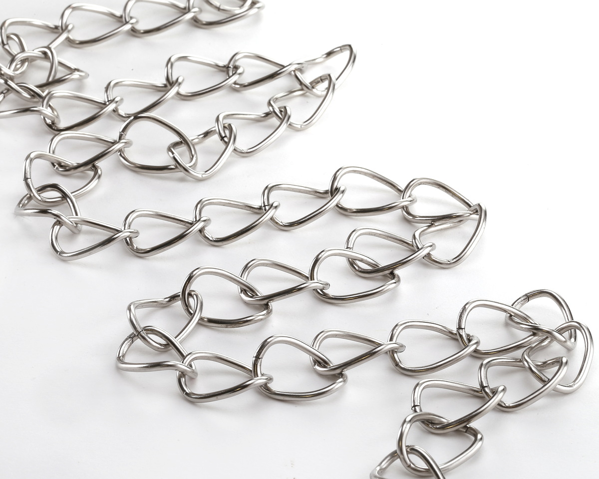 Antique Silver (plated) X-Large Oval Curb Chain