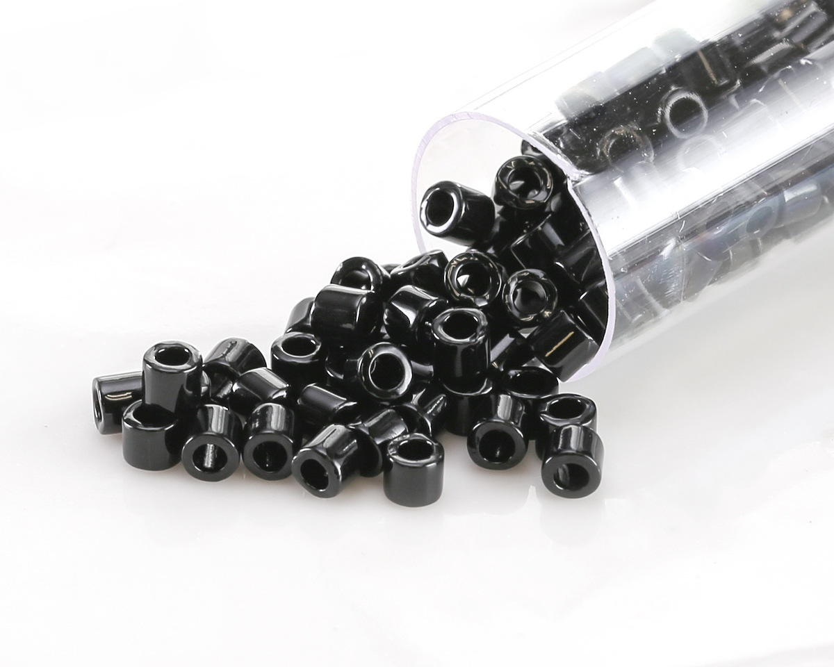 Miyuki Delica Black (DBL0010) 8/0 Seed Bead