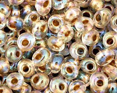 TOHO Rainbow Crystal (with Gold Lining) Magatama 3mm Seed Bead