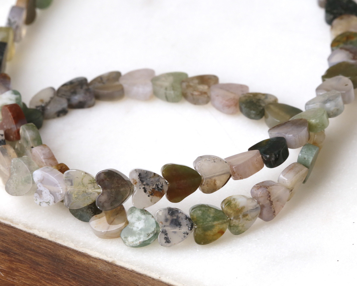 Fancy Jasper Heart 6mm