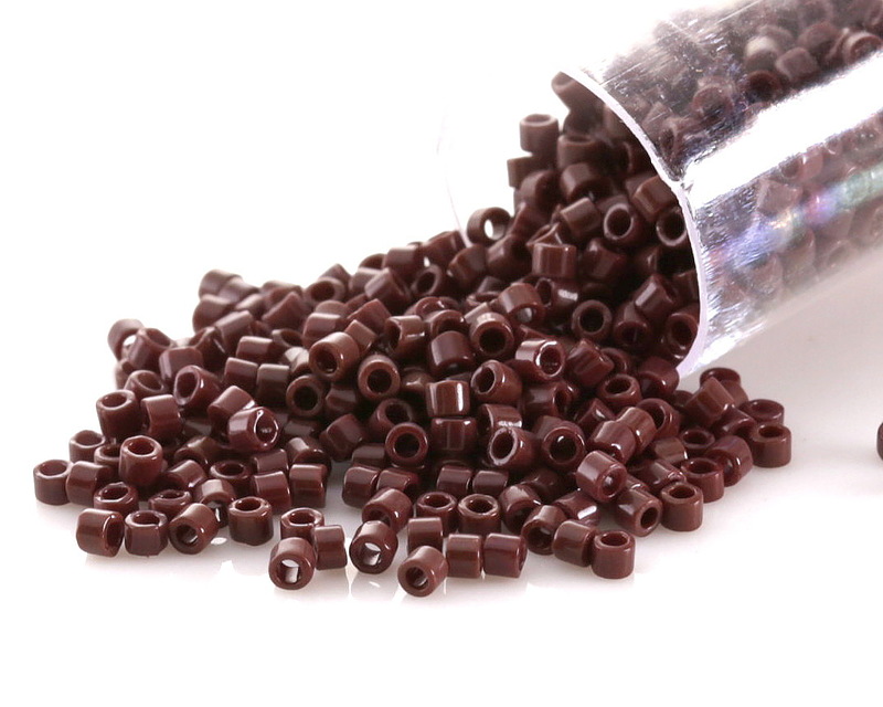 Perles Miyuki Delicas 11/0 - Tube de 7 g - Color DB-411 galvanized - Créalia - L'Univers de la Perle
