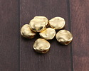 Satin Hamilton Gold (plated) Hammered Coin 10mm