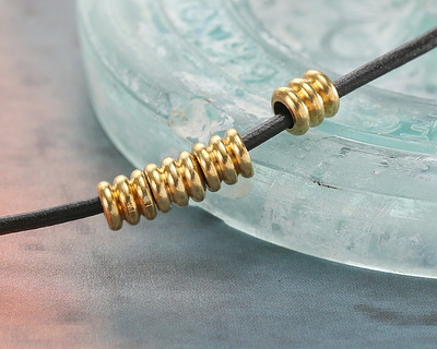 Mykonos Solid Brass 3 Ring Barrel 5x5mm