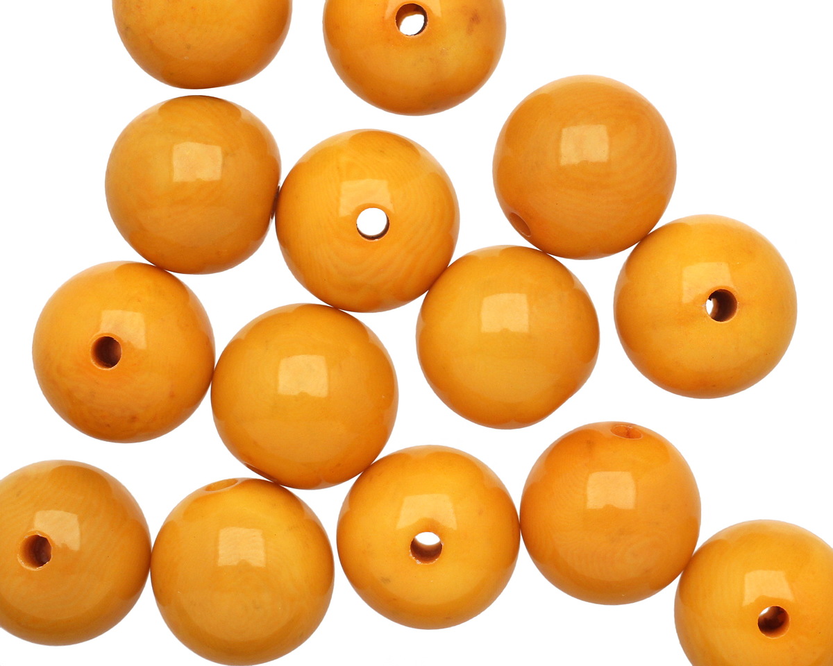 Tagua Nut Gold Round 16mm