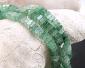 Green Strawberry Quartz Squaredelle 3x6mm
