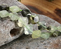 Prehnite (w/ Rutile) Faceted Quatrefoil 13mm