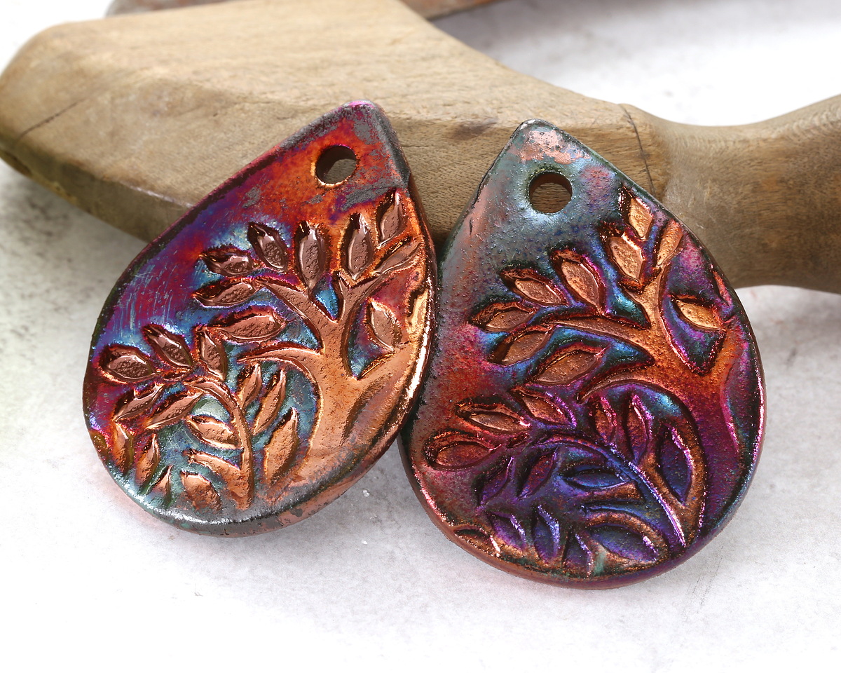 Xaz Raku Flash Tree Drop Focal 38-40x53-54mm