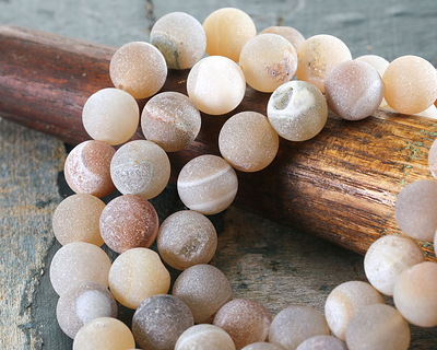 Druzy Round (matte) 10-10.5mm